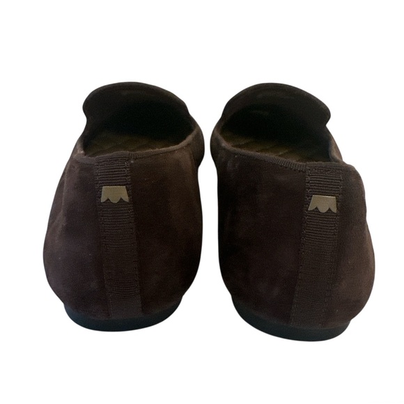 BIRDIES Starling Chocolate Suede Loafer Flats - Picture 7 of 12